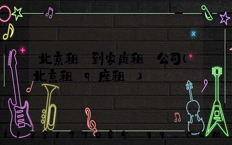北京租車到家庭租車公司(北京租車9座租車)