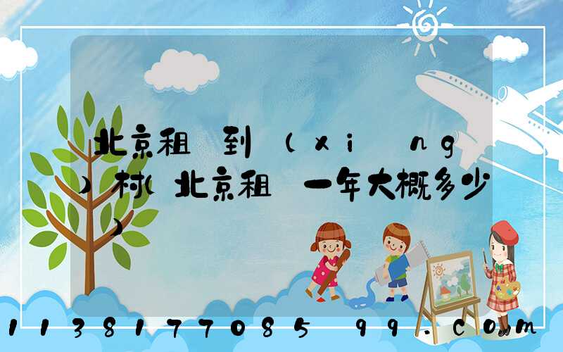 北京租車到鄉(xiāng)村(北京租車一年大概多少錢)